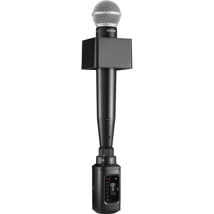 Shure ADX3 Axient Digital wireless plug-on transmitter with XLR input and G57 frequency range from 470 to 616 MHz