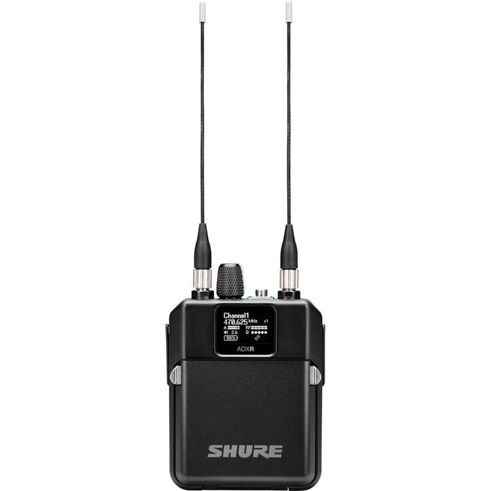 Shure ADXR-A Axient Digital PSM bodypack in-ear monitor receiver operating from 470 to 636 MHz