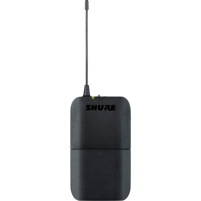 Shure BLX1 H9 wireless bodypack transmitter for BLX systems with TA4F connector for lavalier, headset, and instrument use