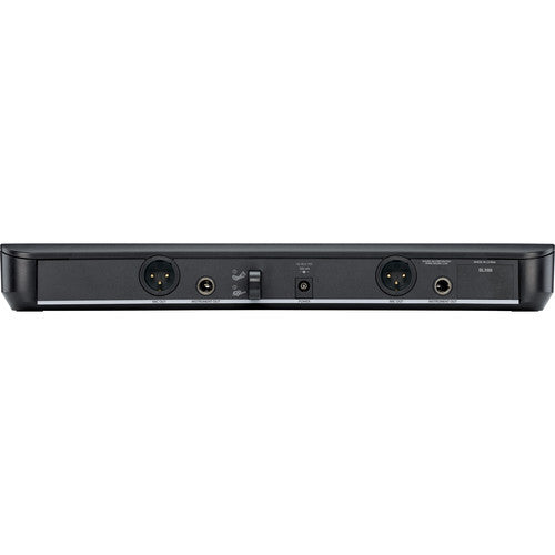 Shure BLX1288/CVL dual-channel wireless lavalier and handheld microphone system for professional audio use