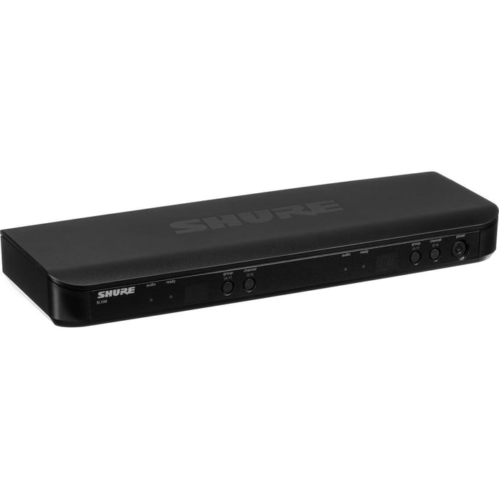 Shure BLX1288/CVL wireless microphone system with handheld and lavalier mics – J11 frequency band