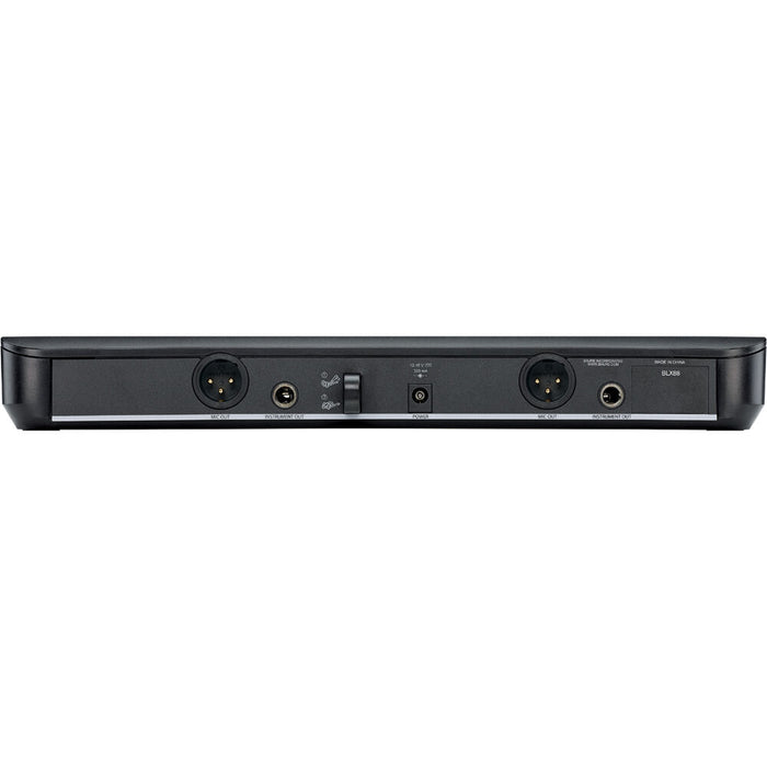 Shure BLX1288/MX153 dual wireless system with MX153 earset and handheld microphone (H11: 572–596 MHz)