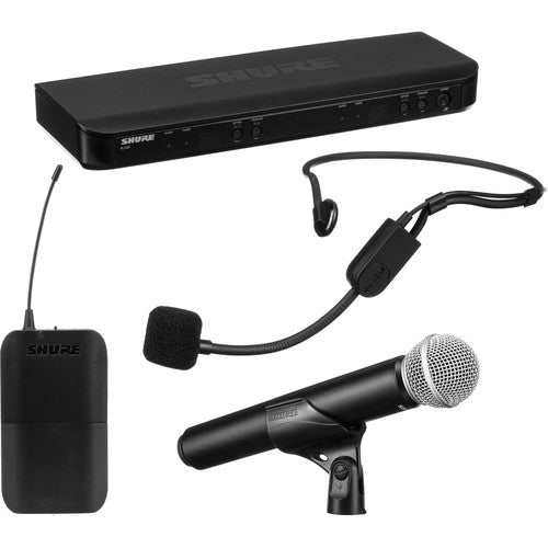 Shure BLX1288/PGA31 dual wireless headset and handheld microphone system H11 frequency band