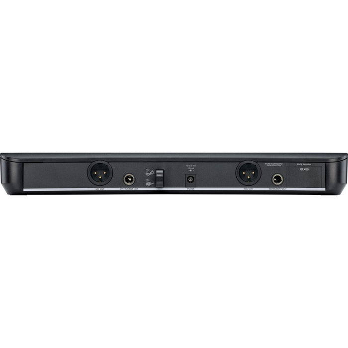 Shure BLX1288/PGA31 dual wireless headset and handheld microphone system H11 frequency band