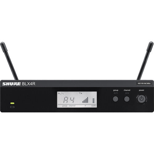 Shure BLX14R/W85M wireless cardioid lavalier microphone system with rackmount receiver, H10 band