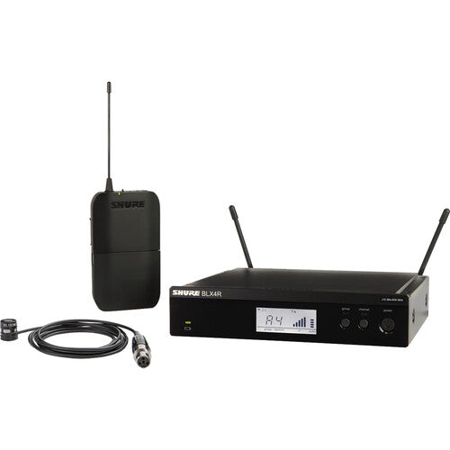 Shure BLX14R/W85M Rackmount Wireless Lavalier Microphone System with WL185 mic and H11 frequency band