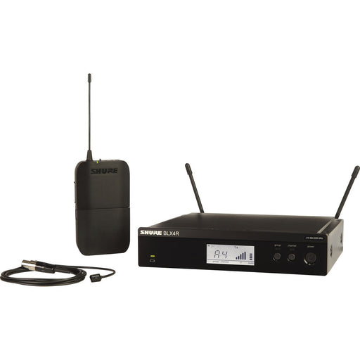 Shure BLX14R/W93 Rackmount Wireless Lavalier Microphone System with Cardioid Mic (J11: 596–616 MHz)