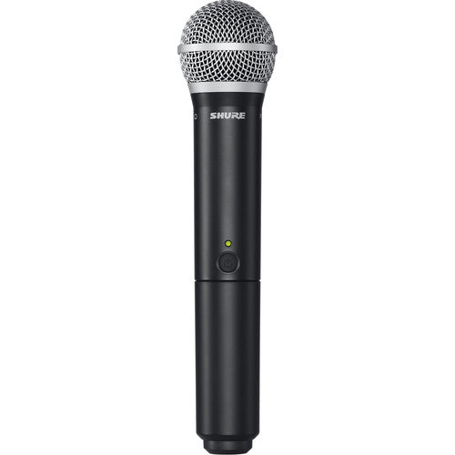 Shure BLX2 PG58 handheld wireless microphone transmitter H11 band 572-596 MHz dynamic vocal microphone system