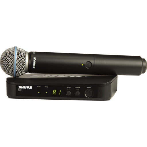 Shure BLX24/B58 wireless microphone system with Beta 58A capsule and BLX4 receiver