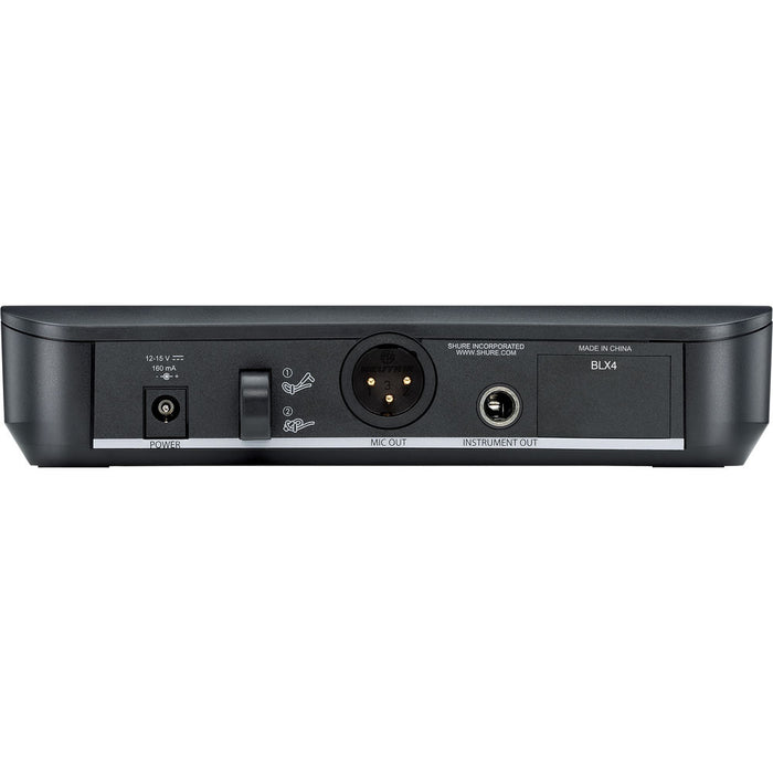 Shure BLX24/B58 wireless microphone system with Beta 58A capsule and BLX4 receiver