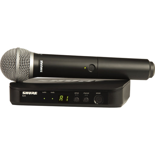Shure BLX24/PG58 wireless handheld microphone system with PG58 capsule H10 band 542-572 MHz