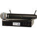 Shure BLX24R/B58 wireless handheld microphone system with Beta 58A capsule and rackmount receiver (H11: 572–596 MHz)
