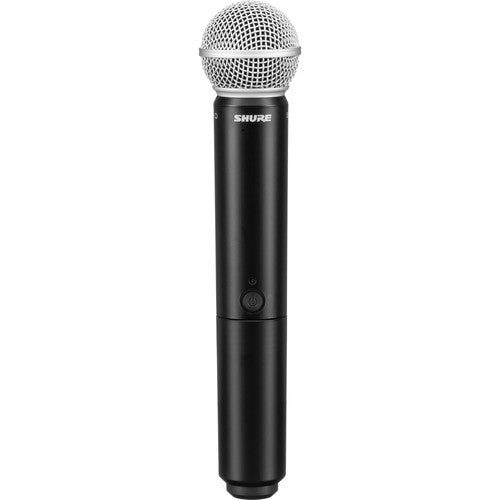 Shure BLX24R/B58 wireless handheld microphone system with Beta 58A capsule and rackmount receiver (H11: 572–596 MHz)