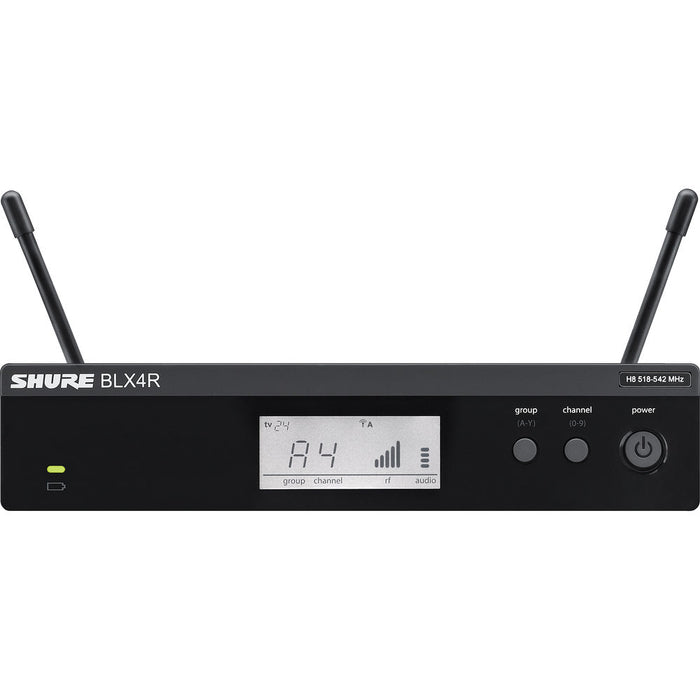 Shure BLX24R/SM58 Rackmount Wireless Handheld Microphone System with SM58 Capsule in H10 Band