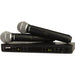 Shure BLX288/PG58 dual wireless microphone system with PG58 handheld mics, H10 band 542–572 MHz