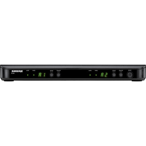 Shure BLX288/PG58 dual wireless microphone system with PG58 handheld mics, H10 band 542–572 MHz