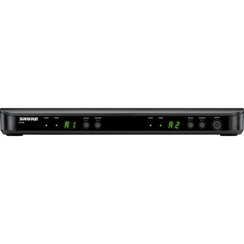 Shure BLX288/SM58 dual-channel wireless handheld microphone system with SM58 capsules in J11 frequency band