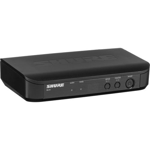 Shure BLX4 tabletop wireless receiver H10 band 542-572 MHz for BLX wireless microphone systems