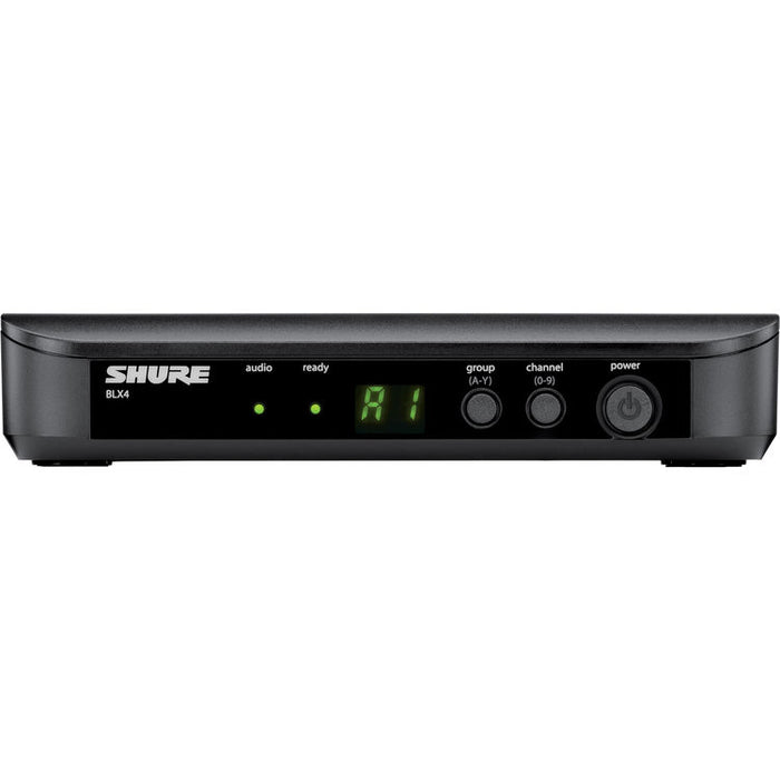 Shure BLX4 tabletop wireless receiver H9 band 512-542 MHz for BLX wireless microphone systems