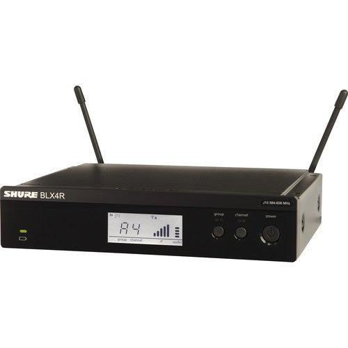Shure BLX4R rackmount wireless receiver H11 band 572-596 MHz for BLX wireless microphone systems