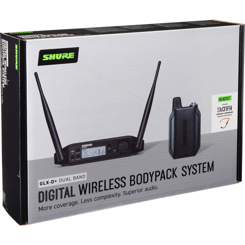 Shure GLXD14+ Wireless Fitness Headset System with dual-band technology (Z3: 2.4, 5.8 GHz)