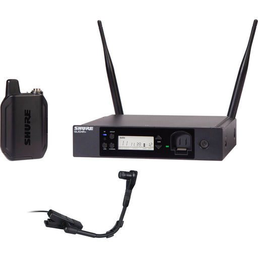 Shure GLXD14R+ Dual-Band Wireless Instrument Rack System with guitar bodypack transmitter