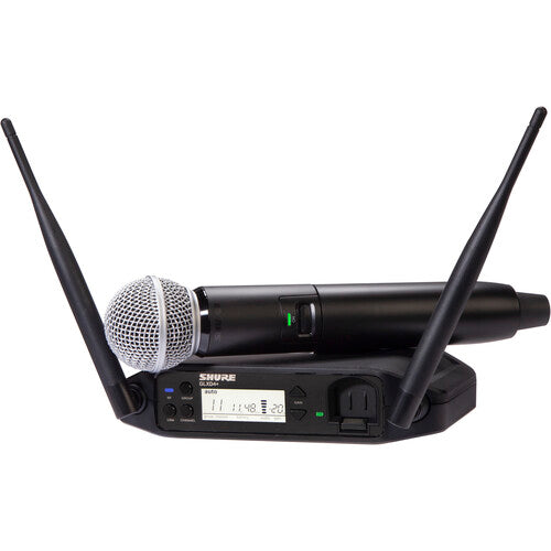 Shure GLXD24+ Dual-Band Wireless Microphone System with SM58 Handheld Mic