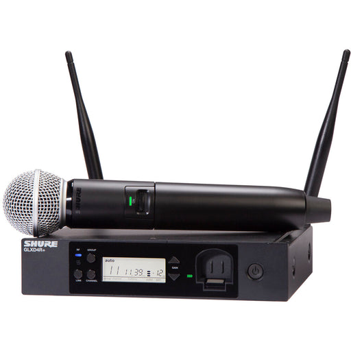 Shure GLXD24R+ Dual-Band Wireless Vocal Rack System with SM58 Microphone Z3