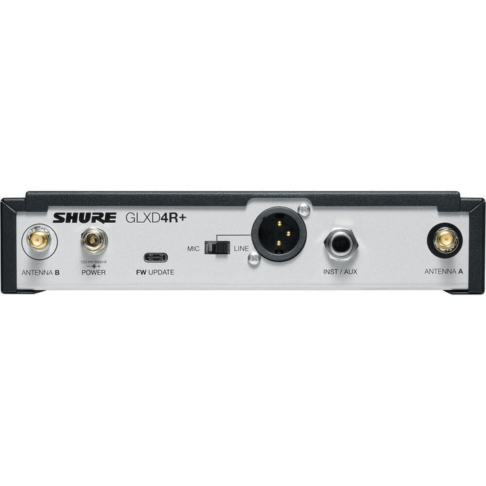 Shure GLXD24R+ Dual-Band Wireless Vocal Rack System with SM58 Microphone Z3