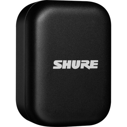 Shure MoveMic Two Receiver Kit with dual clip-on wireless microphones and receiver for cameras and mobile devices