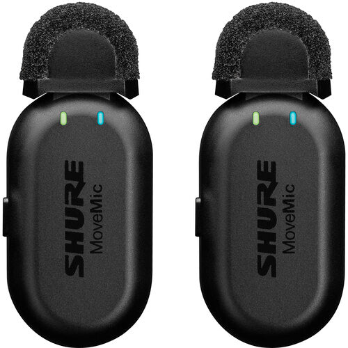 Shure MoveMic Two dual wireless clip-on microphones for mobile devices