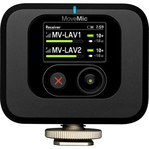 Shure MoveMic Wireless Microphone Receiver for Mobile Devices and Cameras MV-R-Z7