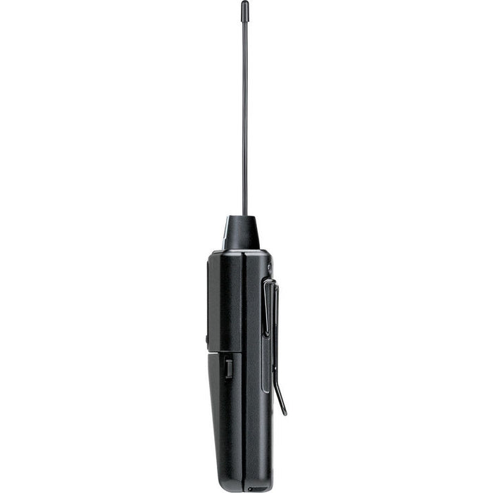 Shure P3RA-H20 wireless metal bodypack receiver for PSM300 in-ear monitoring systems operating in the H20 frequency band