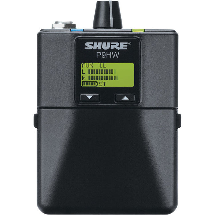 Shure P9HW hardwired bodypack receiver for professional in-ear monitoring applications