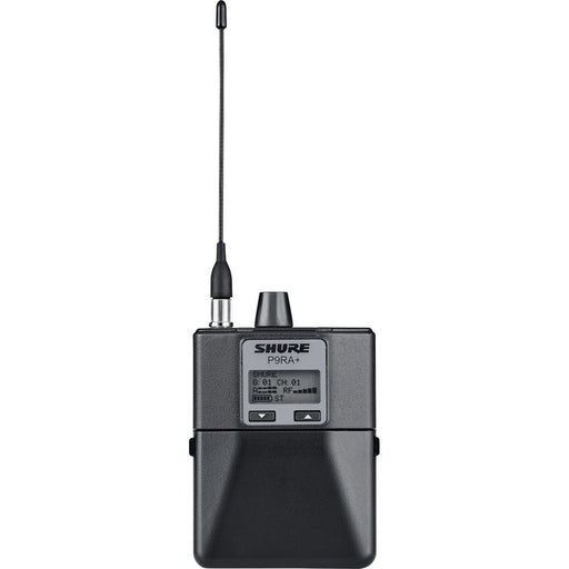 Shure P9RA+ wireless diversity bodypack receiver for PSM 900 in-ear monitoring systems operating in the G6 frequency band