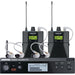 Shure PSM 300 Twin-Pack Pro wireless in-ear monitor kit with dual P3RA bodypack receivers and SE215 earphones operating in J13 frequency band