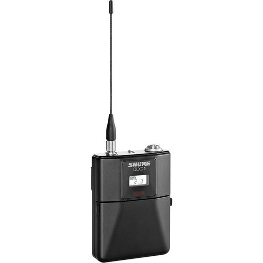 Shure QLXD1-H50 digital wireless bodypack transmitter for professional live sound, broadcast, and AV applications