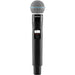 Shure QLXD2/B58A-G50 digital wireless handheld microphone transmitter with Beta 58A capsule for professional live vocals