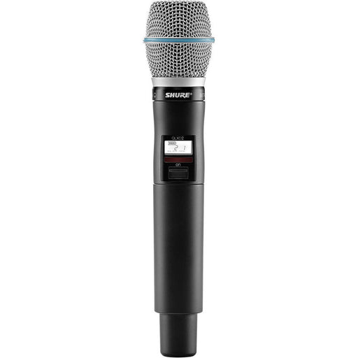 Shure QLXD2/B87C-G50 digital wireless handheld microphone transmitter with Beta 87C condenser capsule for professional vocals