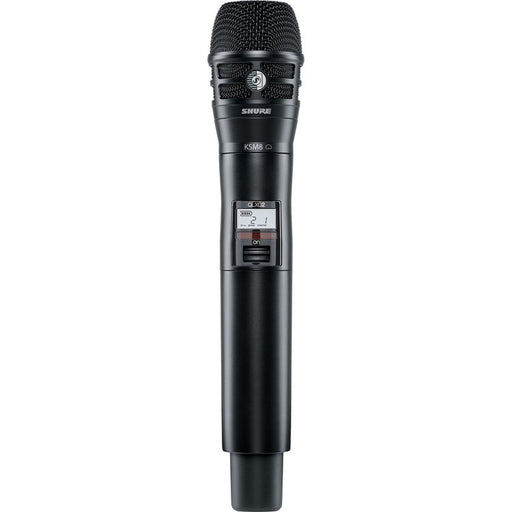 Shure QLXD2/KSM8-H50 digital wireless handheld microphone transmitter with KSM8 dynamic capsule for professional live vocals