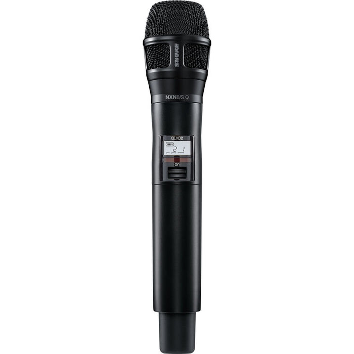 Shure QLXD2/N8S-G50 digital wireless handheld microphone transmitter with Nexadyne 8/S supercardioid capsule for live vocals