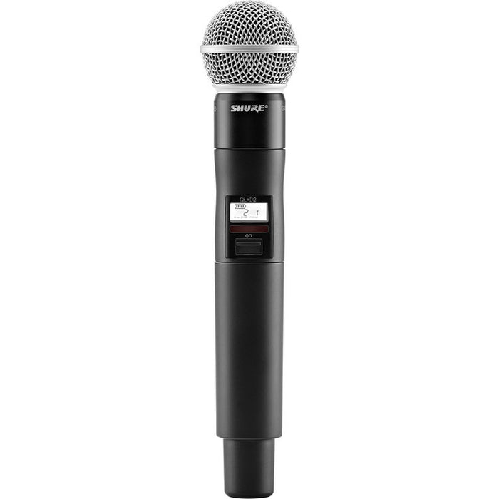 Shure QLXD2/SM58-V50 digital wireless handheld microphone transmitter with SM58 capsule for professional live vocals