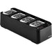 Shure SBC441 four-bay charger for ADXR bodypack receivers and SB910 rechargeable batteries without power supply