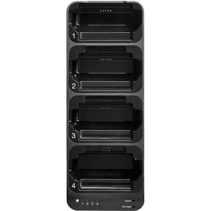 Shure SBC441 four-bay charger for ADXR bodypack receivers and SB910 rechargeable batteries without power supply