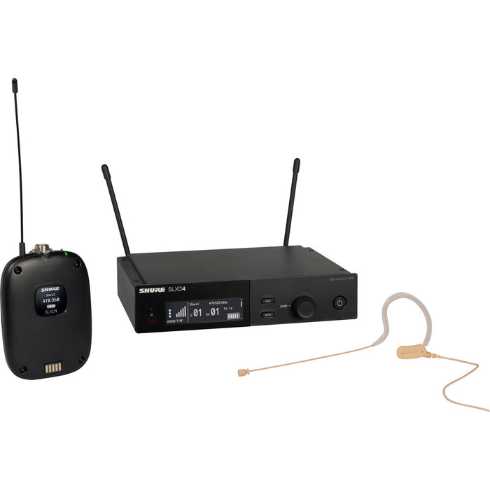 Shure SLXD14/153T digital wireless omni earset microphone system with G58 band range