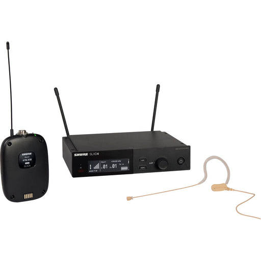 Shure SLXD14/153T wireless digital earset microphone system with omni condenser mic and bodypack transmitter