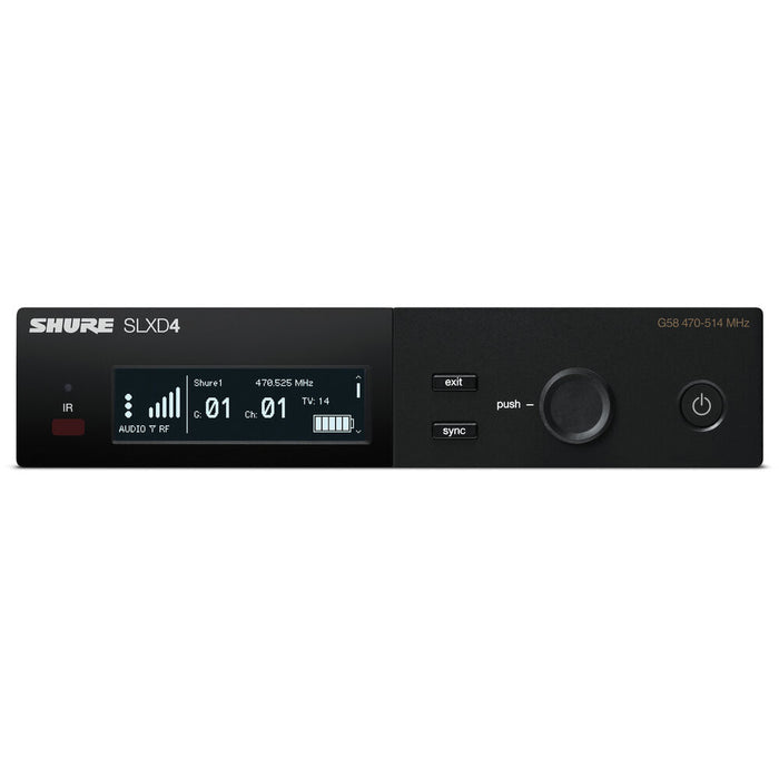 Shure SLXD14/85M Digital Wireless Lavalier Microphone System with H55 frequency band