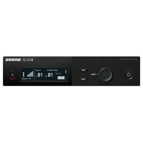 Shure SLXD14/93 Digital Wireless Omni Lavalier Microphone System with bodypack and receiver (J52 frequency band)