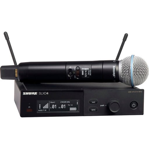 Shure SLXD24/B58 digital wireless handheld microphone system with Beta 58A capsule, G58 band