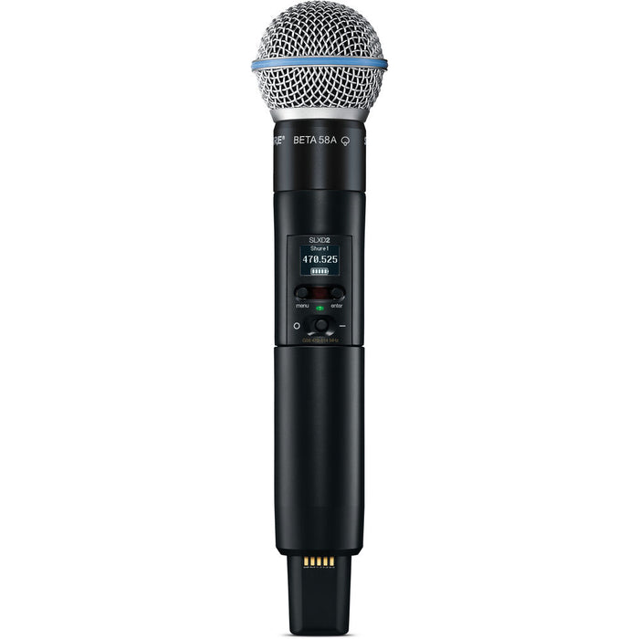 Shure SLXD24/B58 Digital Wireless Handheld Microphone System with Beta 58A Capsule – J52 Band